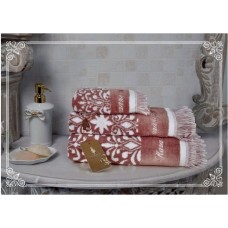 Комплект махровых полотенец Undina розовая пудра (2 предмета)